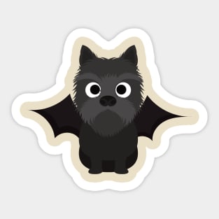 Cairn Terrier Halloween Fancy Dress Costume Sticker